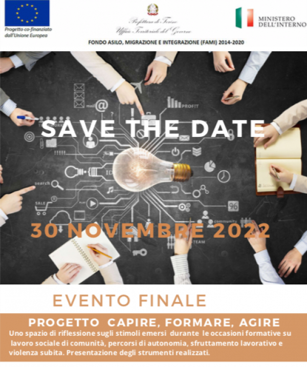 Evento finale del progetto Capire - Formare - Agire