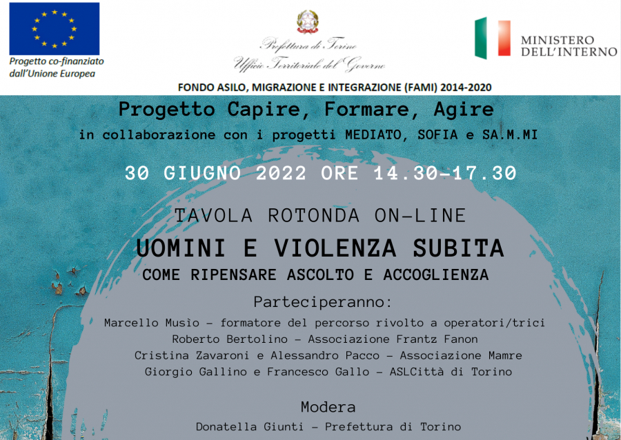 Tavola rotonda online | Uomini e violenza subita: come ripensare ascolto e accoglienza