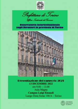Osservatorio Interistituzionale sugli Stranieri in provincia di Torino - Presentazione Rapporto 2021