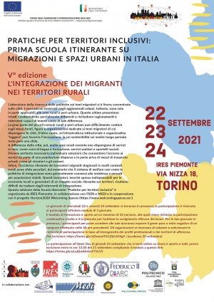 L&#039;integrazione dei migranti nei territori rurali | I° scuola itinerante su migrazioni e spazi urbani in Italia