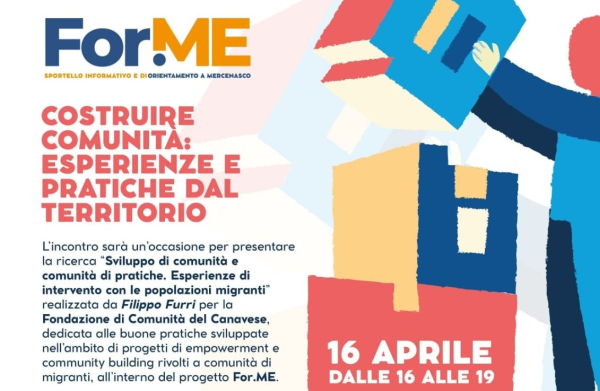 Incontro | Costruire comunità: esperienze e pratiche dal territorio - For.me