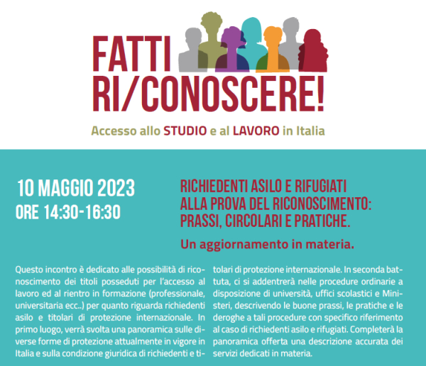 Richiedenti asilo e rifugiati alla prova del riconoscimento: prassi, circolari e pratiche | Fatti Ri/Conoscere!