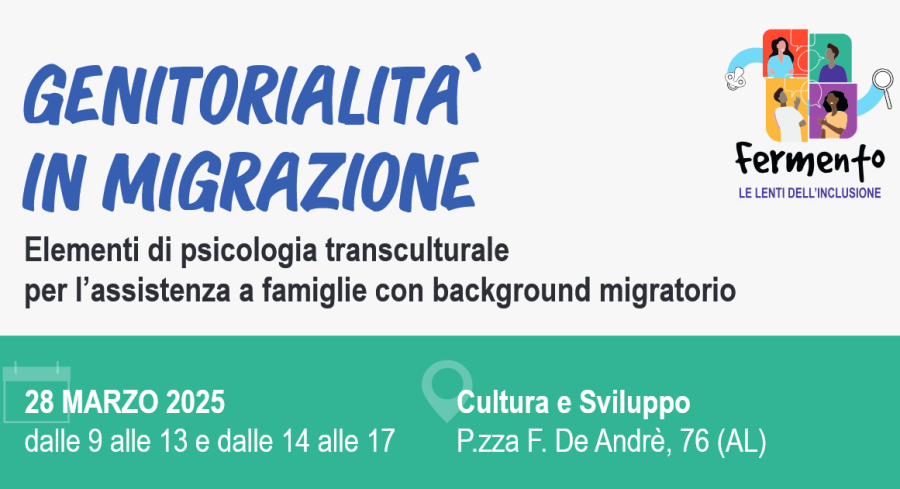 #Progetto genitori | Percorso formativo Genitorialità in migrazione: elementi di psicologia transculturale