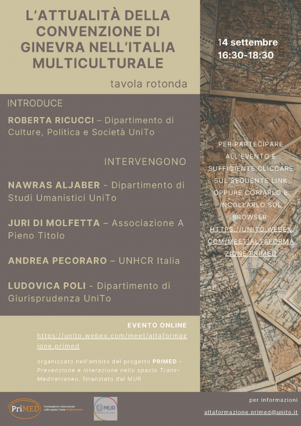 Tavola rotonda: L’attualità della convenzione di Ginevra nell’Italia multiculturale