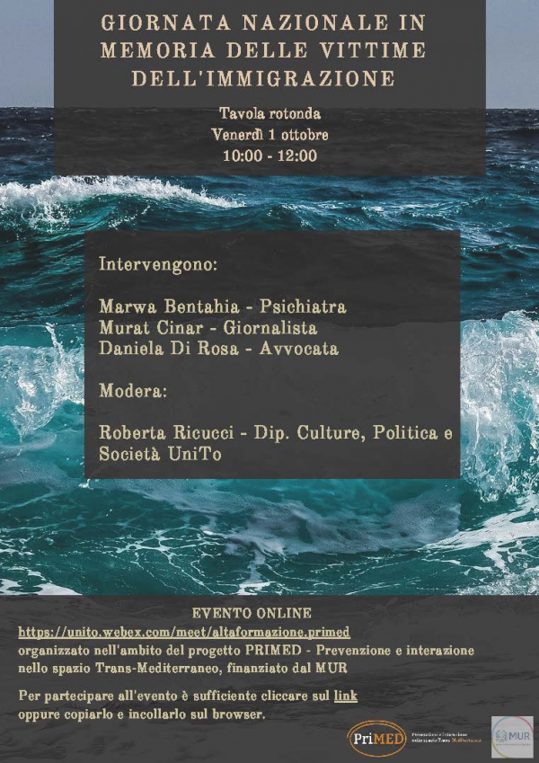 Tavola rotonda: Giornata nazionale in memoria delle vittime dell'immigrazione