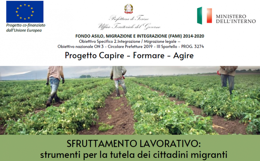 Laboratori "Sfruttamento lavorativo: strumenti per la tutela dei cittadini migranti"