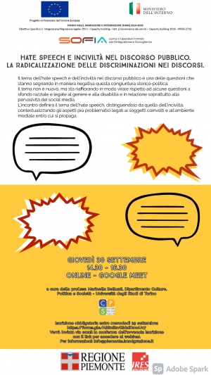 Hate speech e inciviltà nel discorso pubblico. La radicalizzazione delle discriminazioni nei discorsi.
